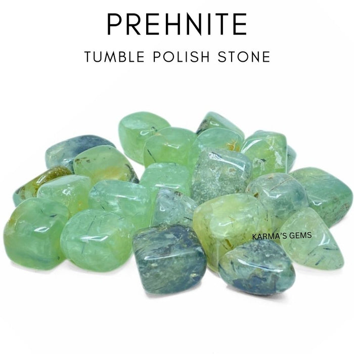15 TO 25 MM PREHNITE POLISH TUMBLED STONE