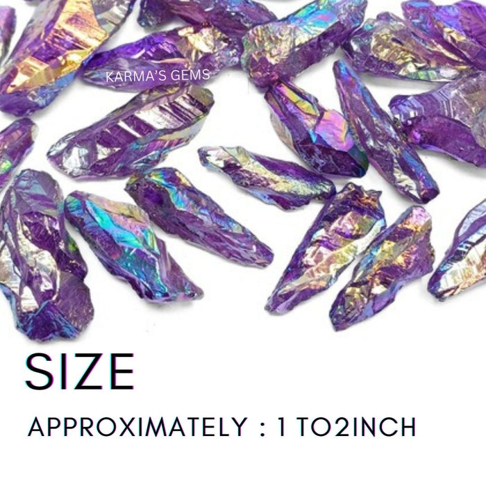 AMETHYST TANZINE AURA QUARTZ RAW STONE