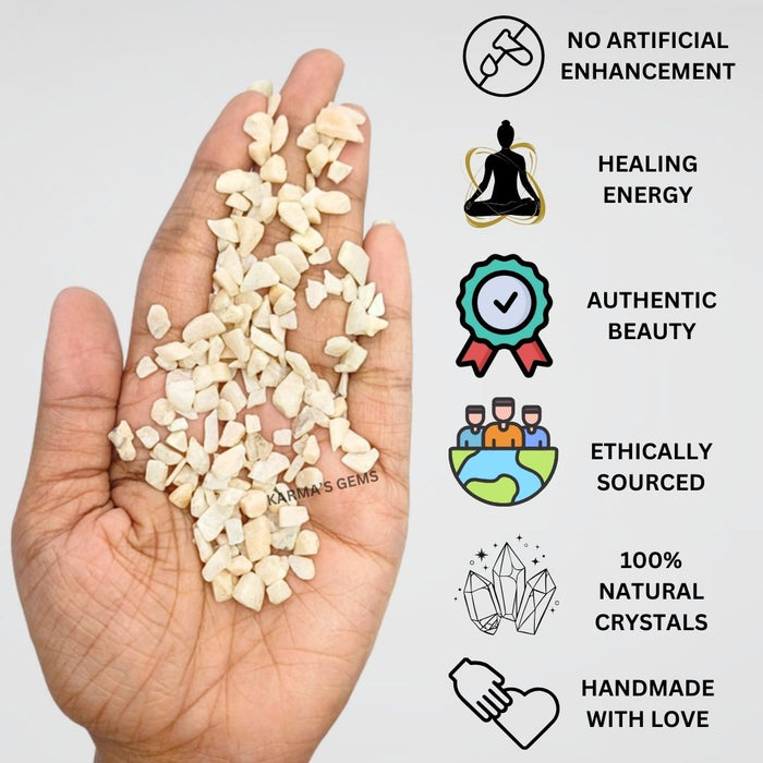 PEACH MOONSTONE STONE CHIPS