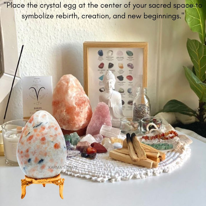 POLISHED SUNSTONE POCKET EGG