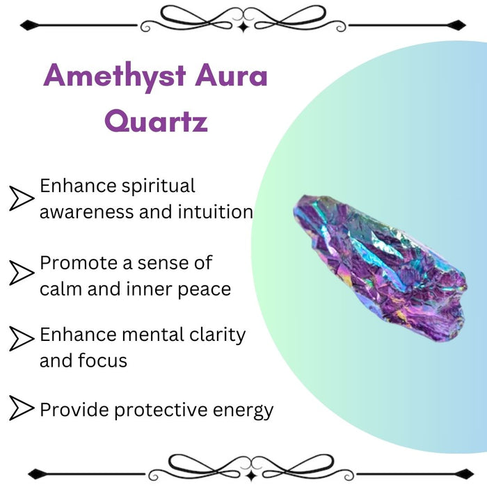 AMETHYST TANZINE AURA QUARTZ RAW STONE