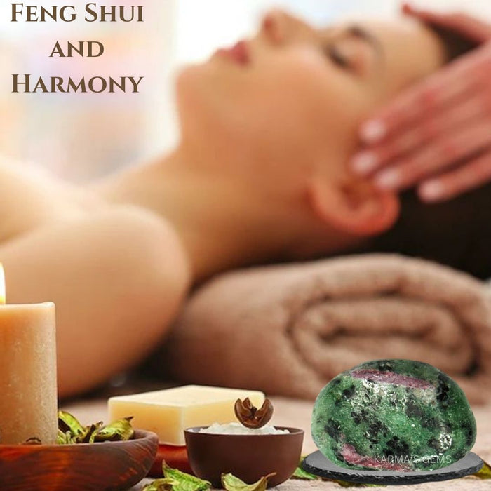 1 PIECE 25 TO 35 MM RUBY ZOISITE TUMBLED STONE