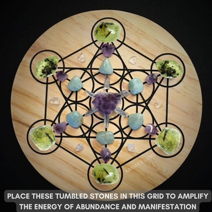 15 TO 25 MM PREHNITE POLISH TUMBLED STONE