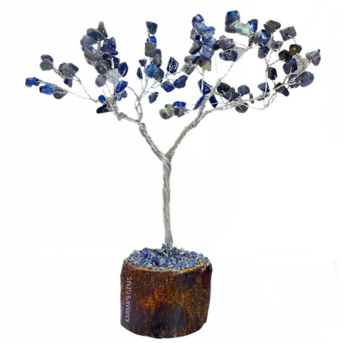 100 BEADS SODALITE STONE WIRE TREE