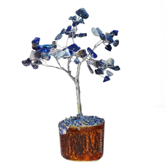 60 BEADS SODALITE STONE WIRE TREE