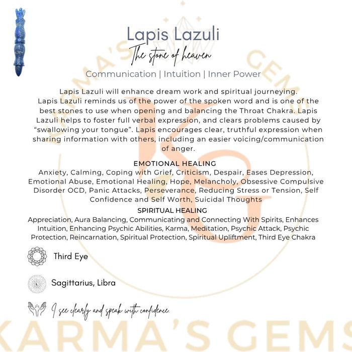 LAPIS LAZULI ANGEL WAND