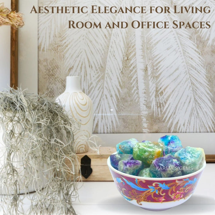 2 PCS 20 TO 25 MM MULTI FLUORITE ROUGH STONE