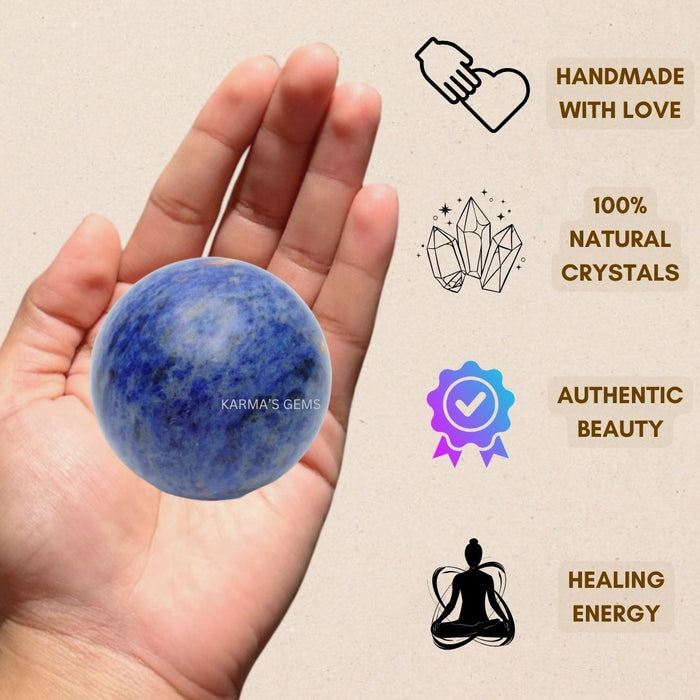 50 TO 55 MM SODALITE SPHERE