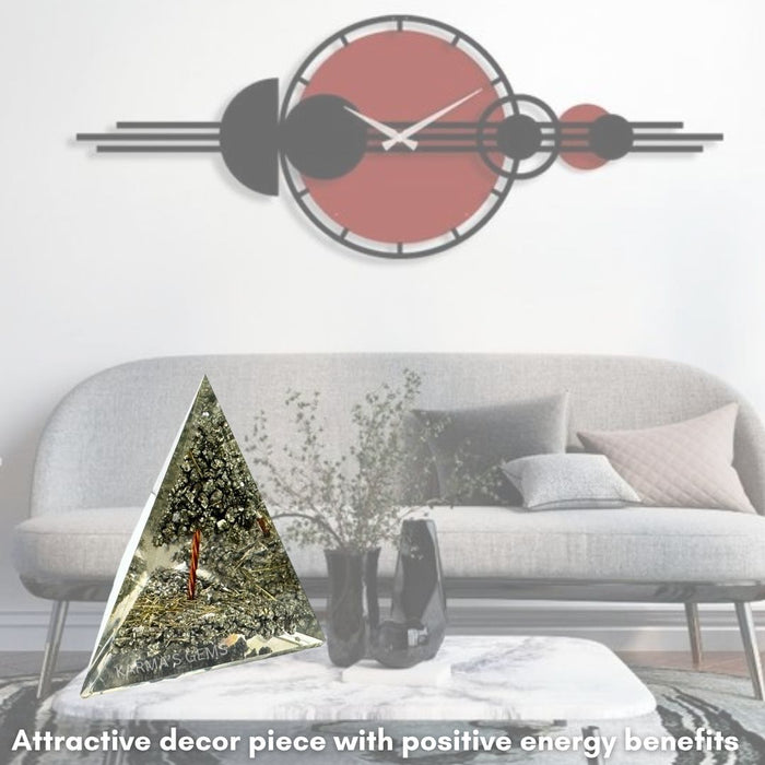 PYRITE TREE ORGONITE PYRAMID