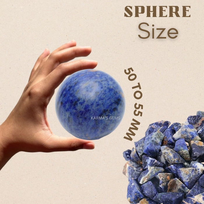 50 TO 55 MM SODALITE SPHERE