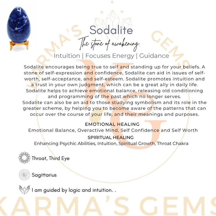 POLISHED SODALITE POCKET EGG