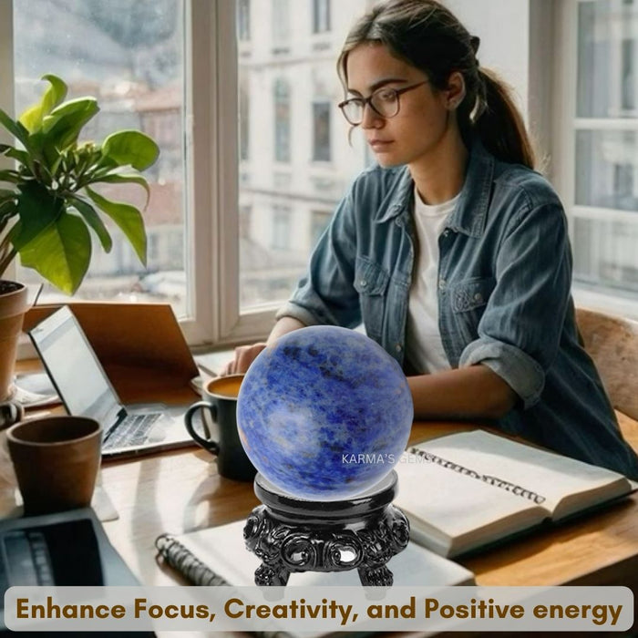 50 TO 55 MM SODALITE SPHERE