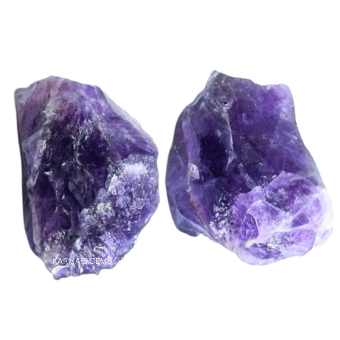 2 PCS 15 TO 25 MM AMETHYST ROUGH STONE