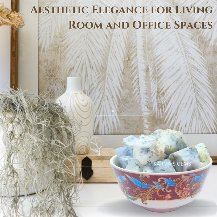 2 PCS 20 TO 25 MM DENDRITIC OPAL ROUGH STONE