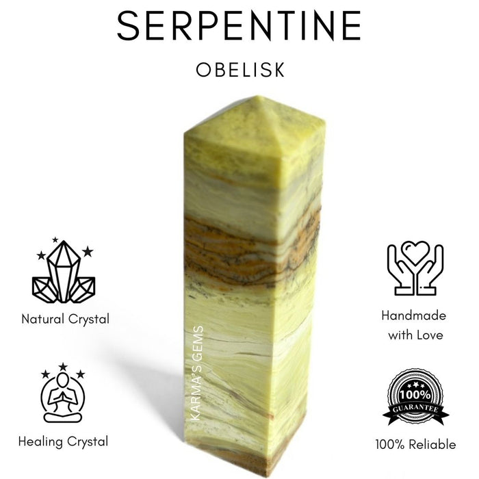 4 CORNER SERPENTINE OBELISK