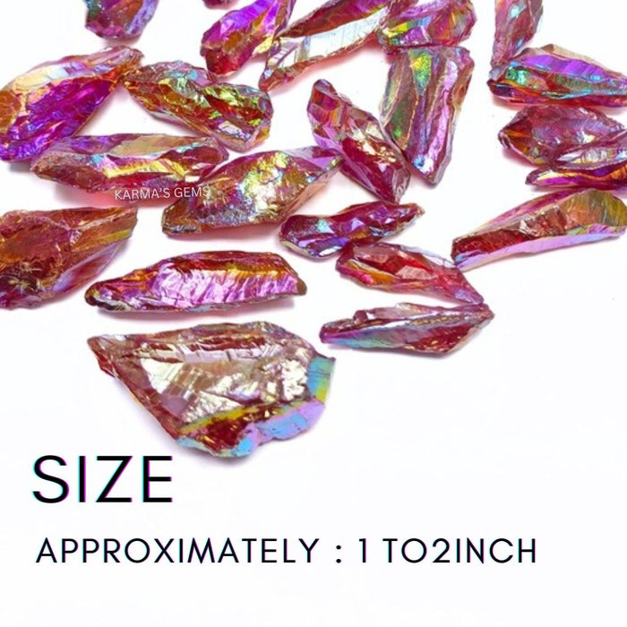 RUBY AURA QUARTZ RAW STONE