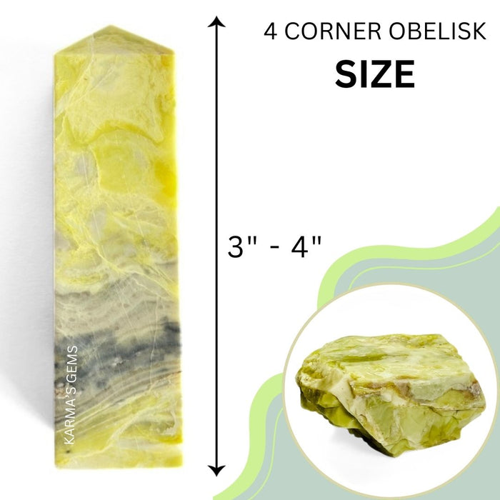 4 CORNER SERPENTINE OBELISK