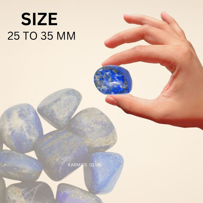1 PIECE 25 TO 35 MM LAPIS LAZULI TUMBLED STONE