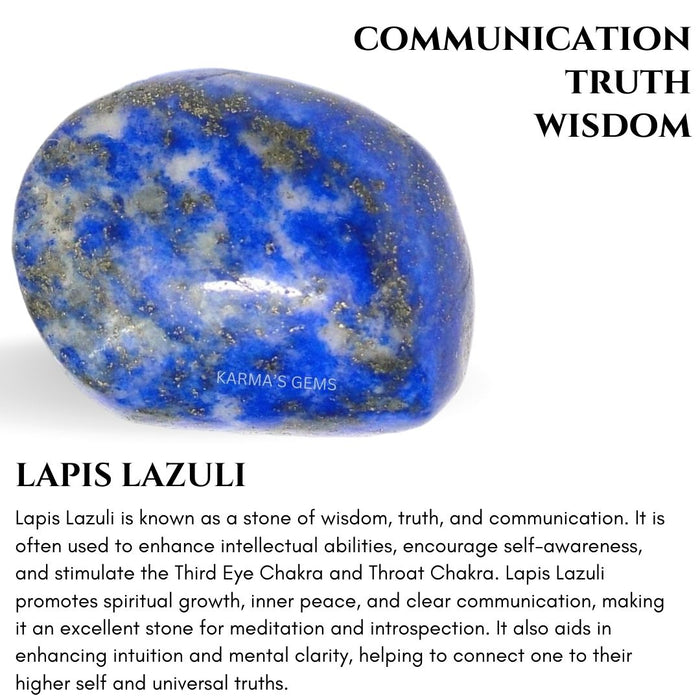 1 PIECE 25 TO 35 MM LAPIS LAZULI TUMBLED STONE