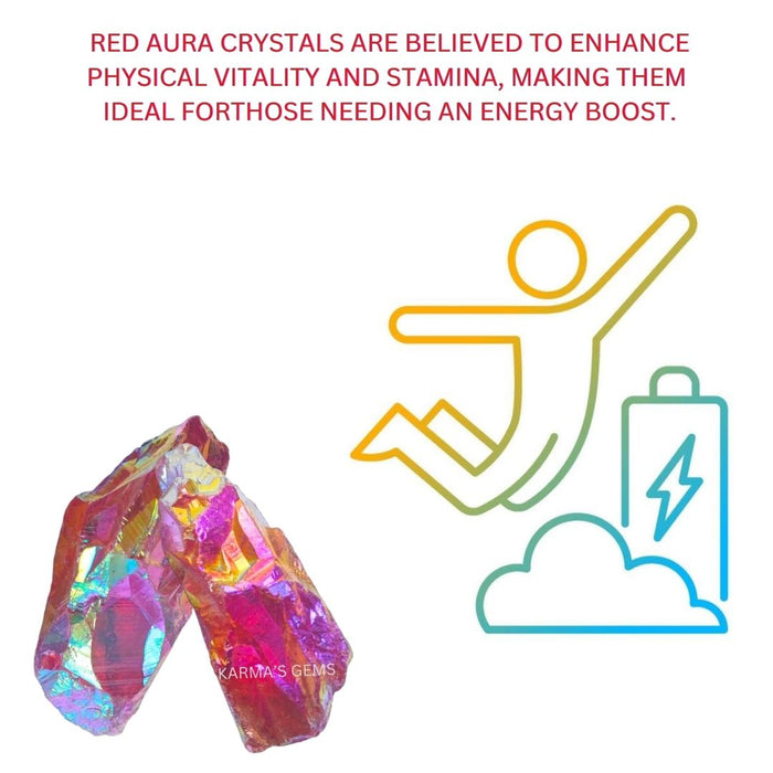 RUBY AURA QUARTZ RAW STONE