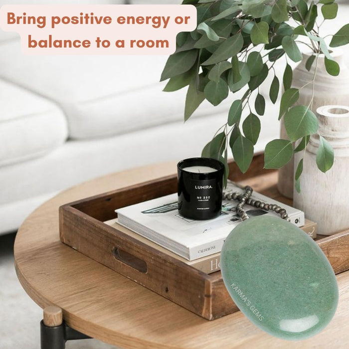 GREEN AVENTURINE PALMSTONE