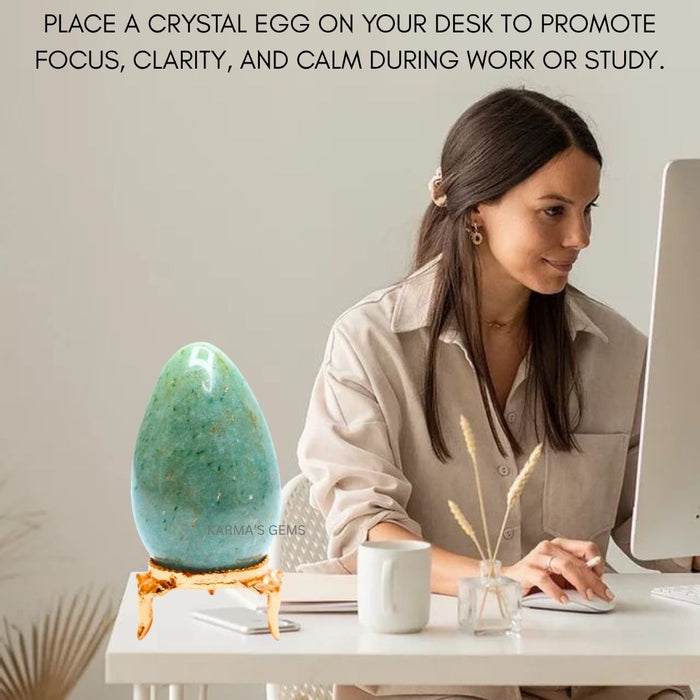 POLISHED GREEN AVENTURINE POCKET EGG