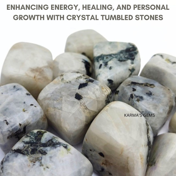 25 TO 35 MM RAINBOW MOONSTONE TUMBLED STONE