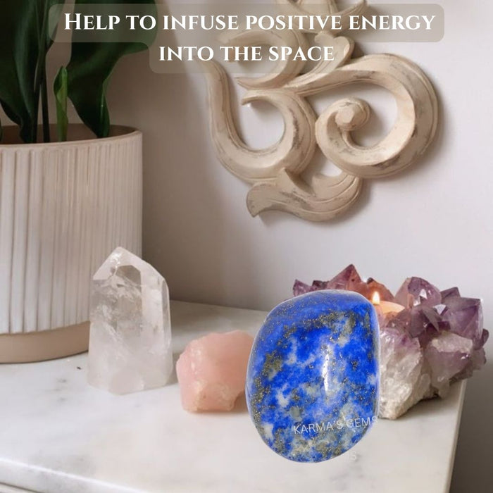 1 PIECE 25 TO 35 MM LAPIS LAZULI TUMBLED STONE