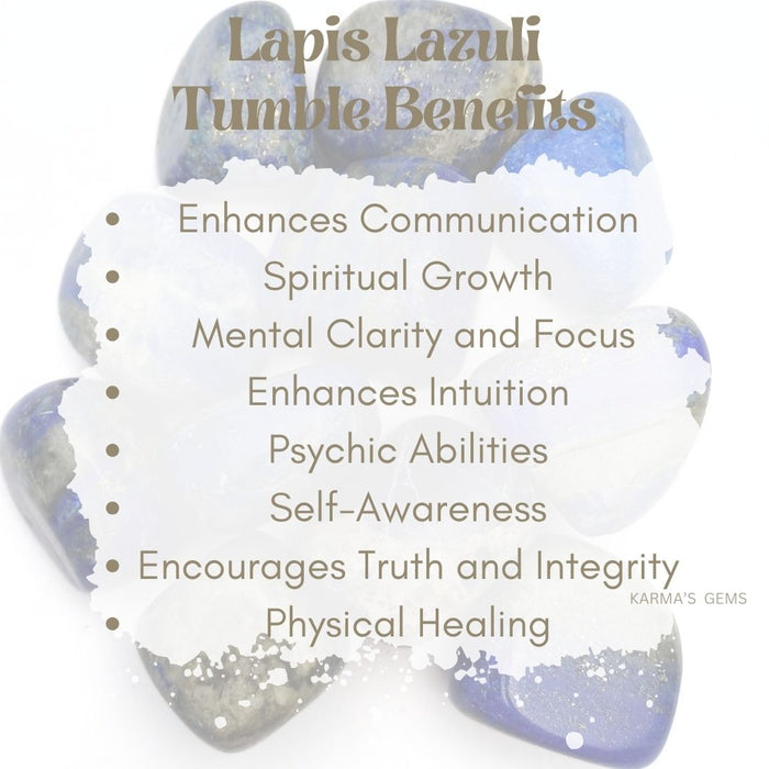 1 PIECE 25 TO 35 MM LAPIS LAZULI TUMBLED STONE