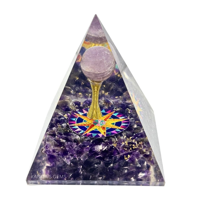 AMETHYST NUBIAN ORGONITE PYRAMID