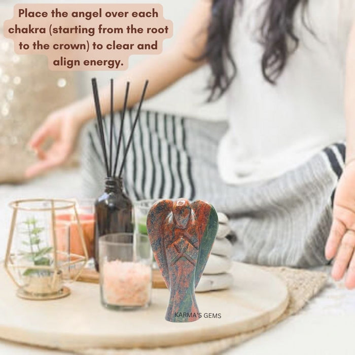 UNAKITE STONE CRYSTAL ANGEL