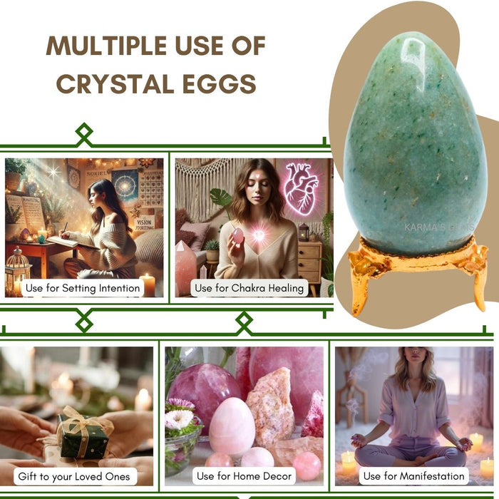 POLISHED GREEN AVENTURINE POCKET EGG