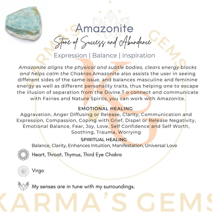 1 PIECE FLAT WRAPPED AMAZONITE ROUGH STONE