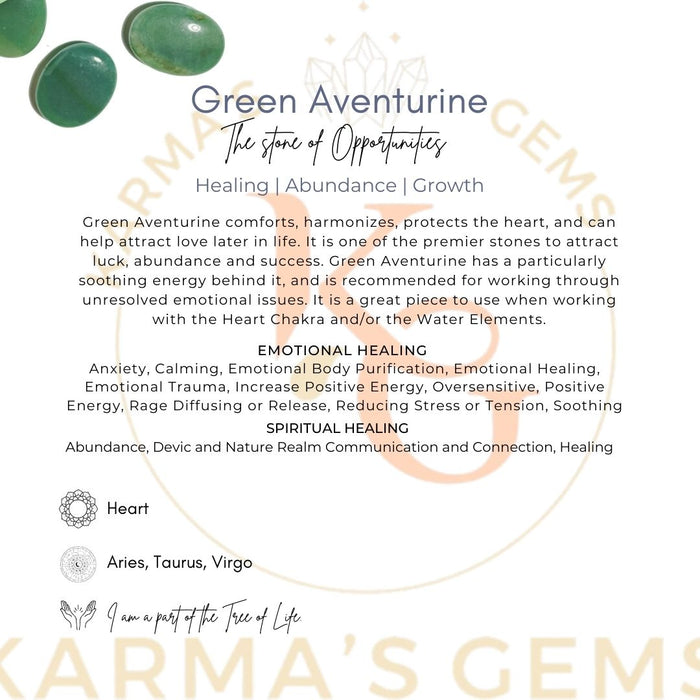 GREEN AVENTURINE PALMSTONE