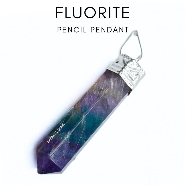 FLUORITE POINT PENCIL PENDANT