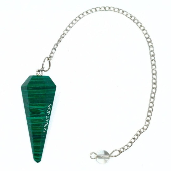MALACHITE STONE DOWSING PENDULUM