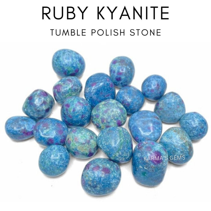 15 TO 25 MM RUBY KYANITE POLISH TUMBLED STONE