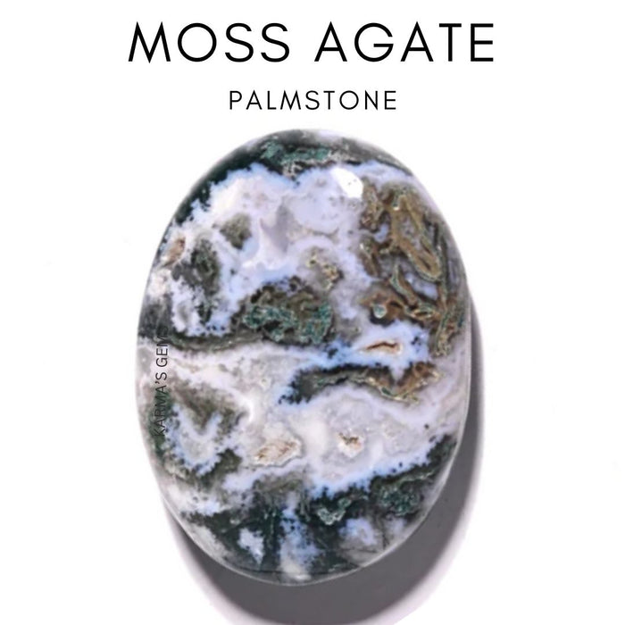MOSS AGATE  PALMSTONE