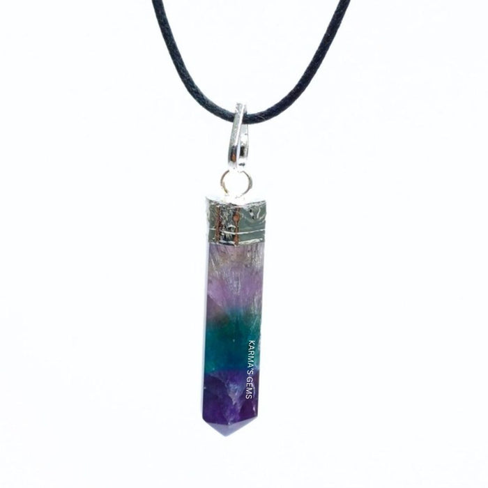 FLUORITE POINT PENCIL PENDANT