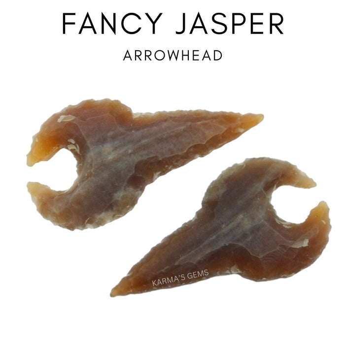 1" TO 1.5" FANCY JASPER SPEARHEAD ARROWHEAD