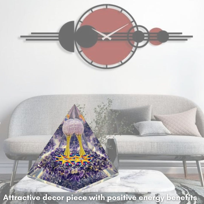 AMETHYST NUBIAN ORGONITE PYRAMID