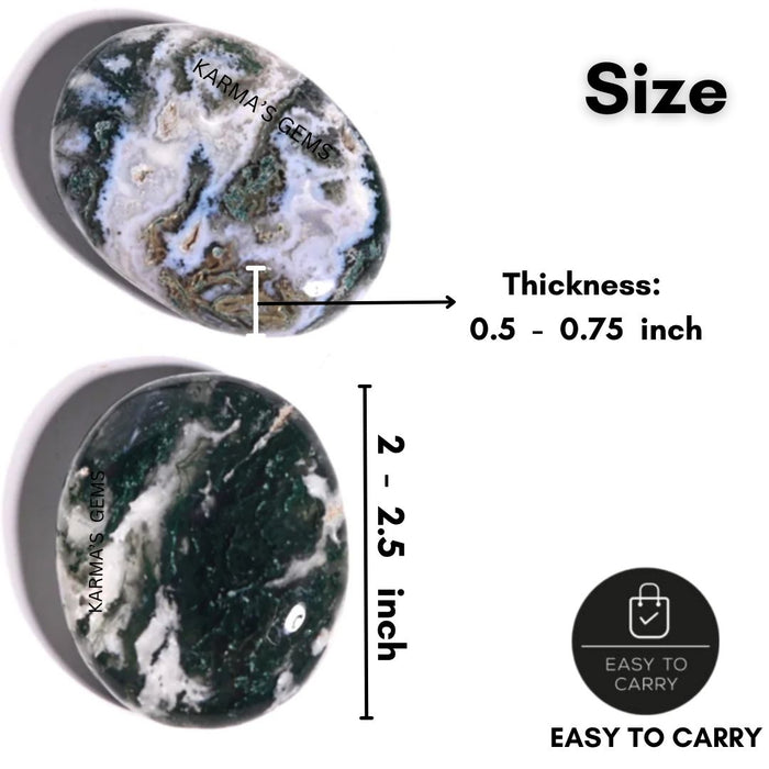 MOSS AGATE  PALMSTONE