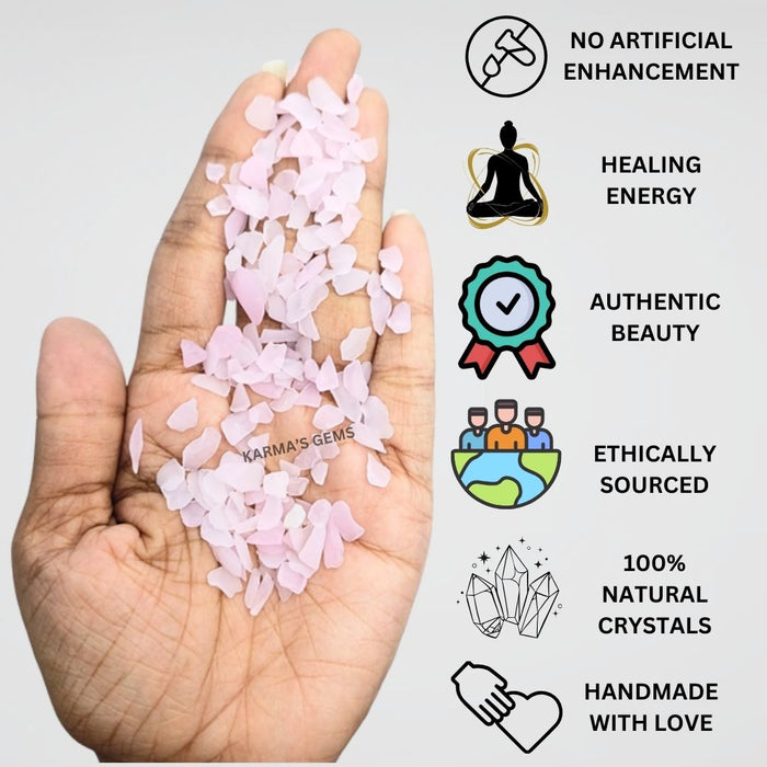 ROSE QUARTZ STONE CHIPS