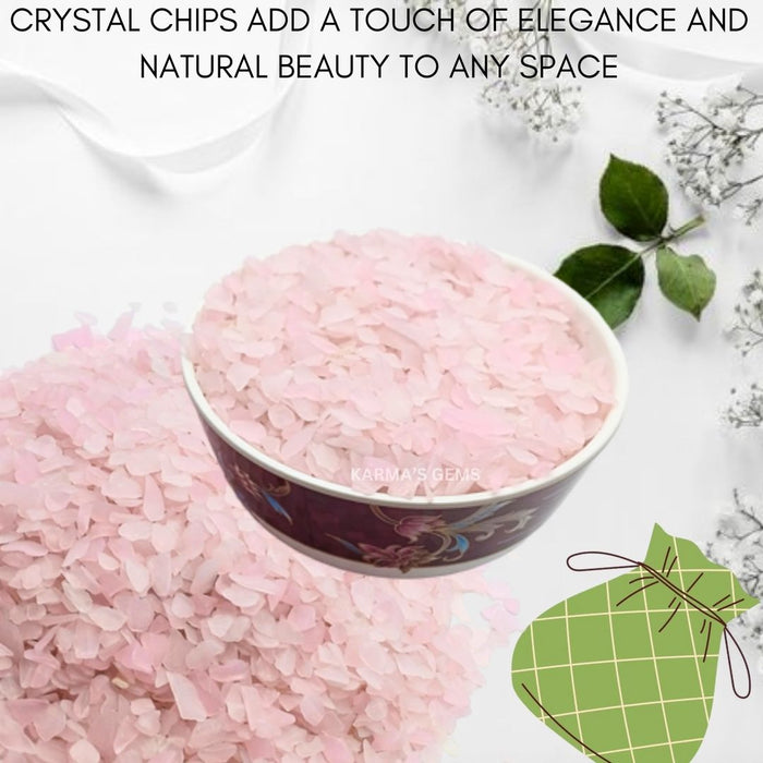 ROSE QUARTZ STONE CHIPS