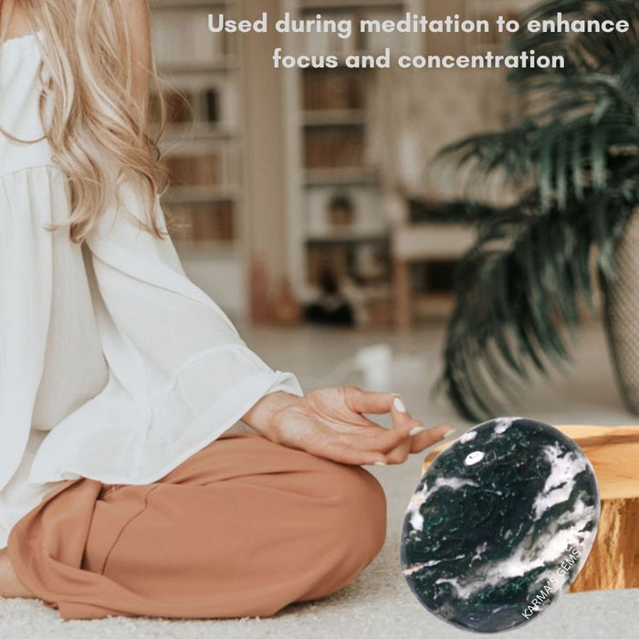 MOSS AGATE  PALMSTONE