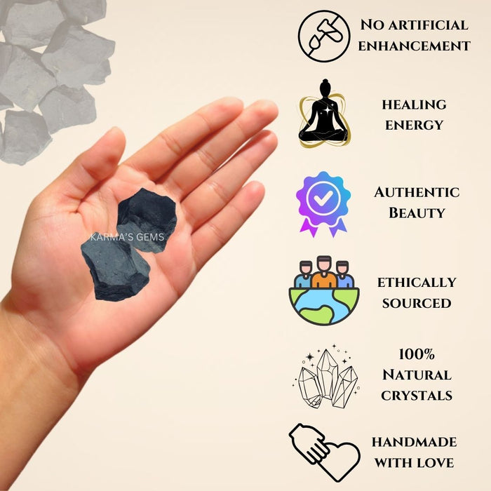 SHUNGITE 20 TO 25 MM  ROUGH STONE