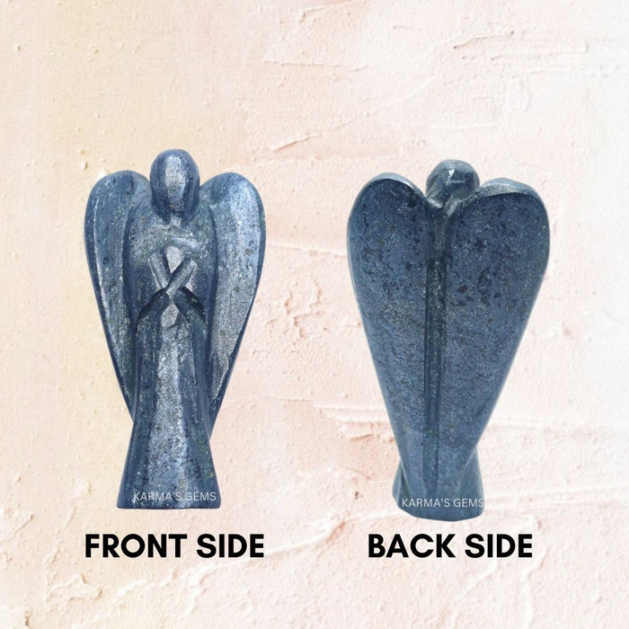 HEMATITE STONE CRYSTAL ANGEL