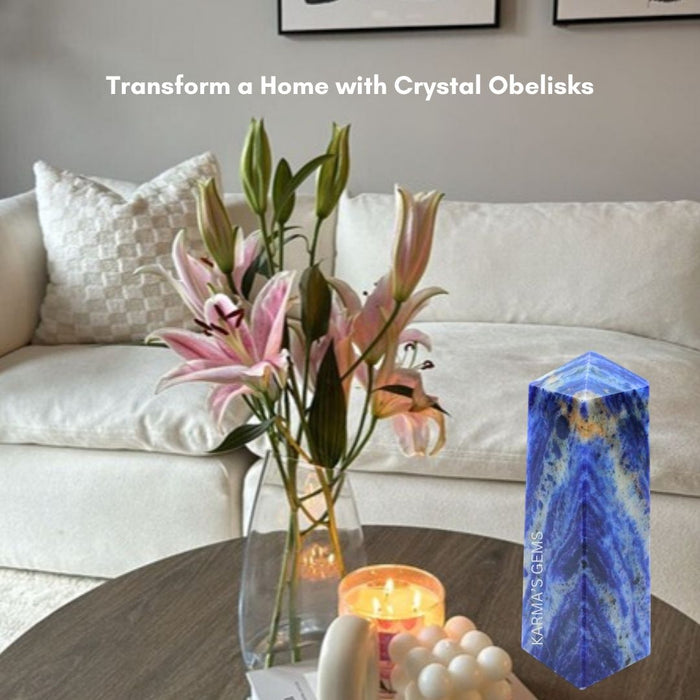 4 CORNER SODALITE OBELISK