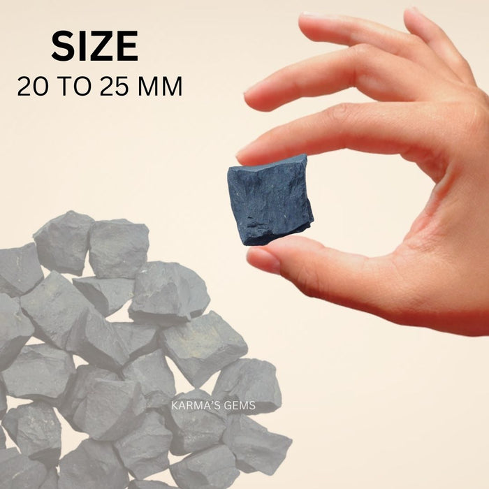 SHUNGITE 20 TO 25 MM  ROUGH STONE