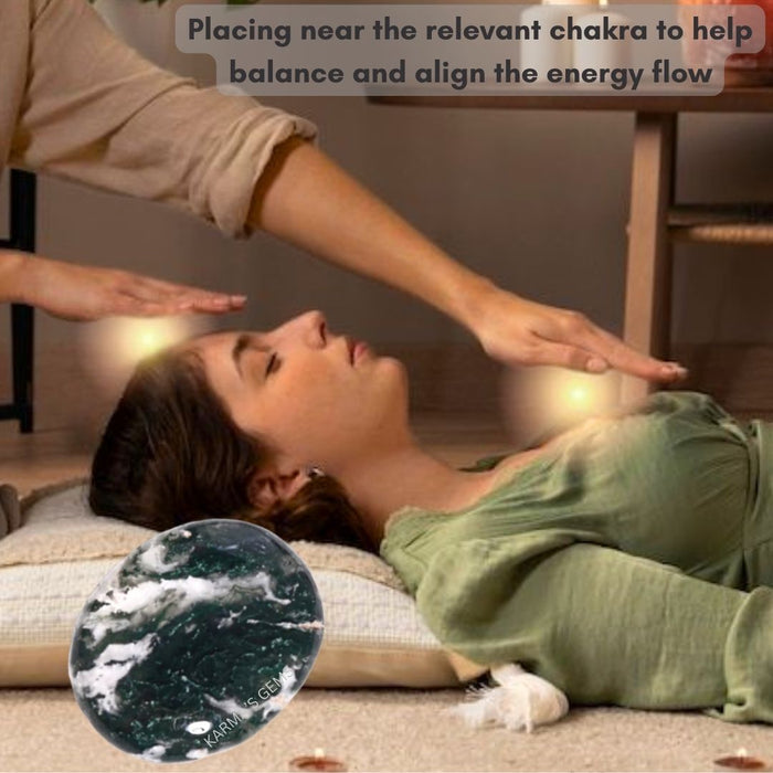 MOSS AGATE  PALMSTONE